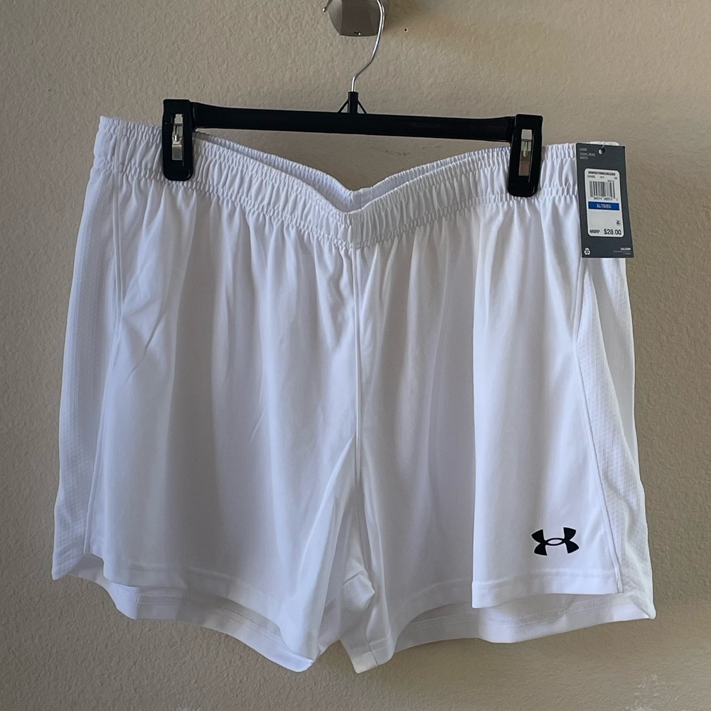 Under Armour White Athletic Shorts Lightweight Performance